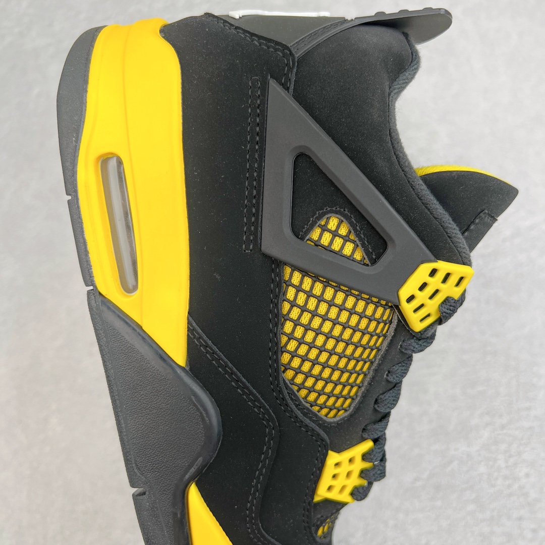 图片[6]-零售💰210 ＃VT 福利回馈‼Air Jordan AJ4 Retro 黑黄雷公 DH6927-017 口碑大厂出品 原纸板楦头开发 定制优质皮料 完美鞋型匹配公司货 正确TPU鞋舌锁扣 最新原厂底模 大底卡色咬花完美 鞋柜必备鞋款 终端现货供应 尺码：40 40.5 41 42 42.5 43 44 44.5 45 46 47.5 编码：by2936010-运动鞋