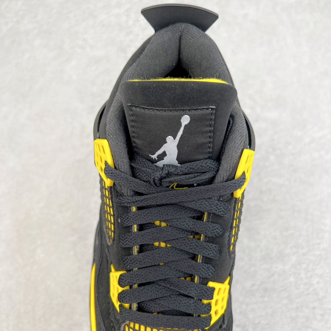 图片[5]-零售💰210 ＃VT 福利回馈‼Air Jordan AJ4 Retro 黑黄雷公 DH6927-017 口碑大厂出品 原纸板楦头开发 定制优质皮料 完美鞋型匹配公司货 正确TPU鞋舌锁扣 最新原厂底模 大底卡色咬花完美 鞋柜必备鞋款 终端现货供应 尺码：40 40.5 41 42 42.5 43 44 44.5 45 46 47.5 编码：by2936010-运动鞋