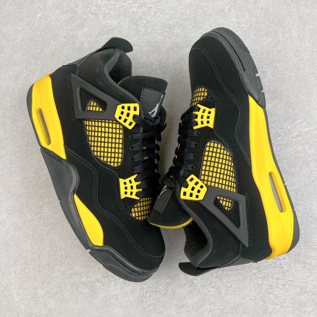 图片[3]-零售💰210 ＃VT 福利回馈‼Air Jordan AJ4 Retro 黑黄雷公 DH6927-017 口碑大厂出品 原纸板楦头开发 定制优质皮料 完美鞋型匹配公司货 正确TPU鞋舌锁扣 最新原厂底模 大底卡色咬花完美 鞋柜必备鞋款 终端现货供应 尺码：40 40.5 41 42 42.5 43 44 44.5 45 46 47.5 编码：by2936010-运动鞋