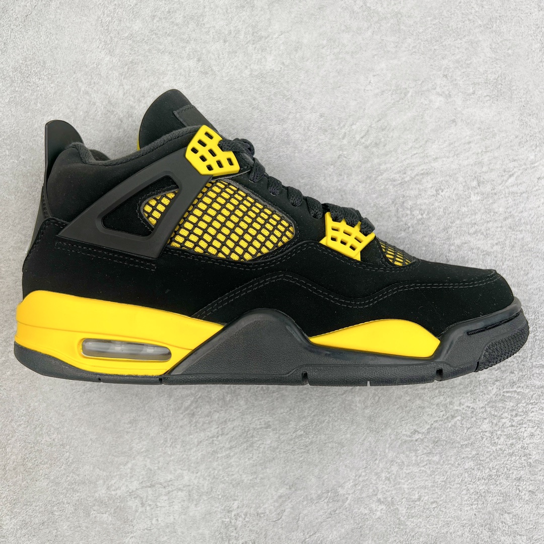 零售💰210 ＃VT 福利回馈‼Air Jordan AJ4 Retro 黑黄雷公 DH6927-017 口碑大厂出品 原纸板楦头开发 定制优质皮料 完美鞋型匹配公司货 正确TPU鞋舌锁扣 最新原厂底模 大底卡色咬花完美 鞋柜必备鞋款 终端现货供应 尺码：40 40.5 41 42 42.5 43 44 44.5 45 46 47.5 编码：by2936010-运动鞋