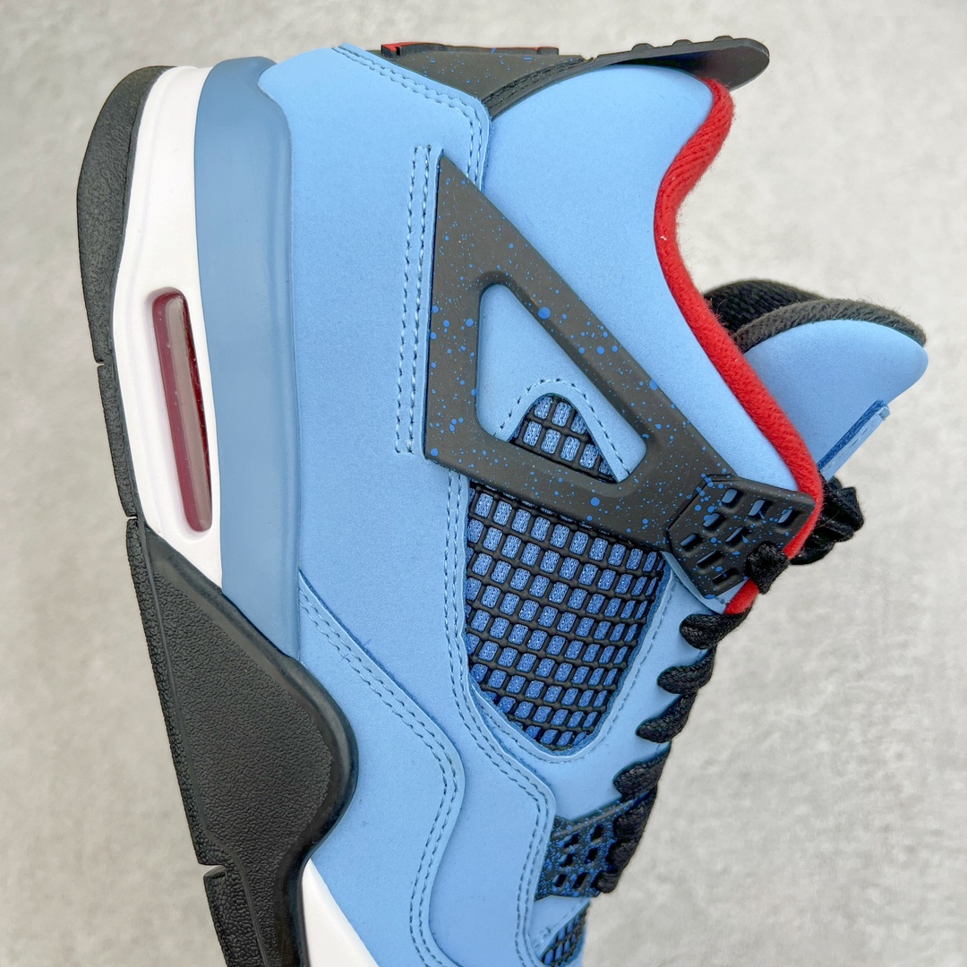 图片[6]-零售💰210 ＃VT 福利回馈‼Travis Scott x Air Jordan AJ4 TS联名冰蓝 308497-406 口碑大厂出品 原纸板楦头开发 定制优质皮料 完美鞋型匹配公司货 正确TPU鞋舌锁扣 最新原厂底模 大底卡色咬花完美 鞋柜必备鞋款 终端现货供应 尺码：40 40.5 41 42 42.5 43 44 44.5 45 46 47.5 编码：by2936010-运动鞋