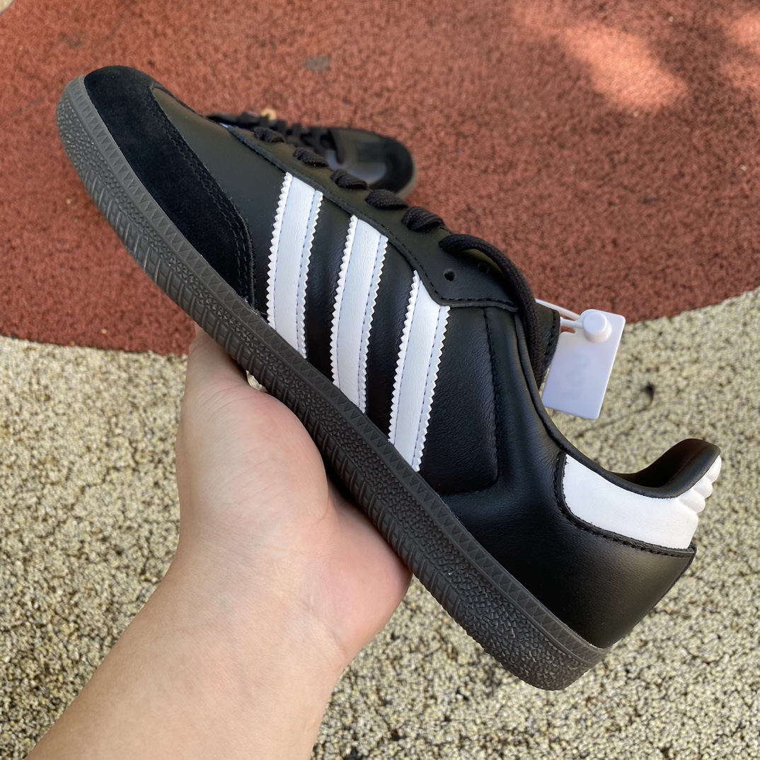 阿迪德训黑色尺码36-45AdidasOriginalsSambaOG黑色德训复古板鞋B75807