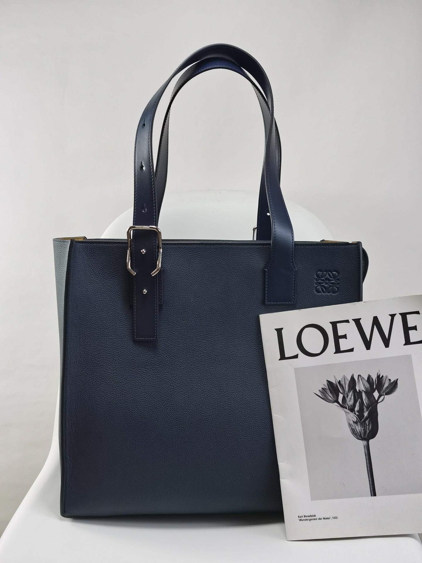 Loewe Handbags Tote Bags Blue Dark Genuine Leather