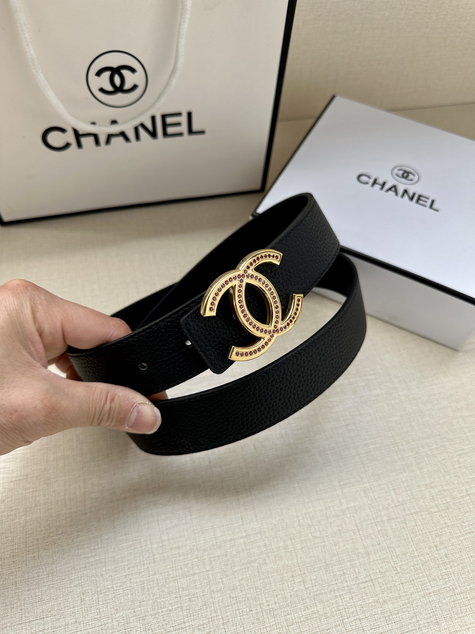 CHANEL香奈儿专柜专柜同款皮带正