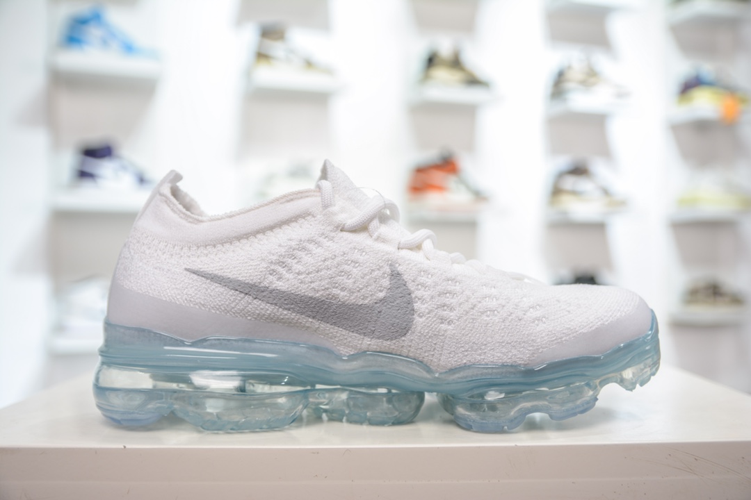 T 2023款NK Air VaporMax Flyknit 耐磨 黑白低帮跑步鞋 DV6840-100