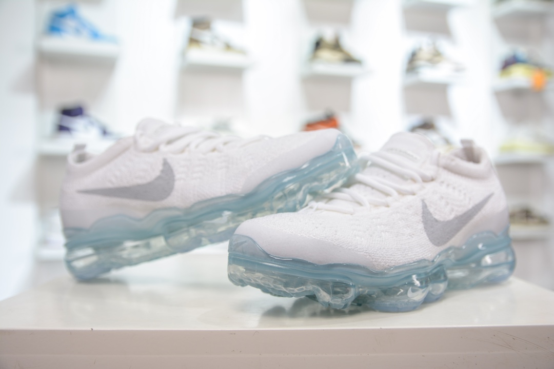 T 2023款NK Air VaporMax Flyknit 耐磨 黑白低帮跑步鞋 DV6840-100