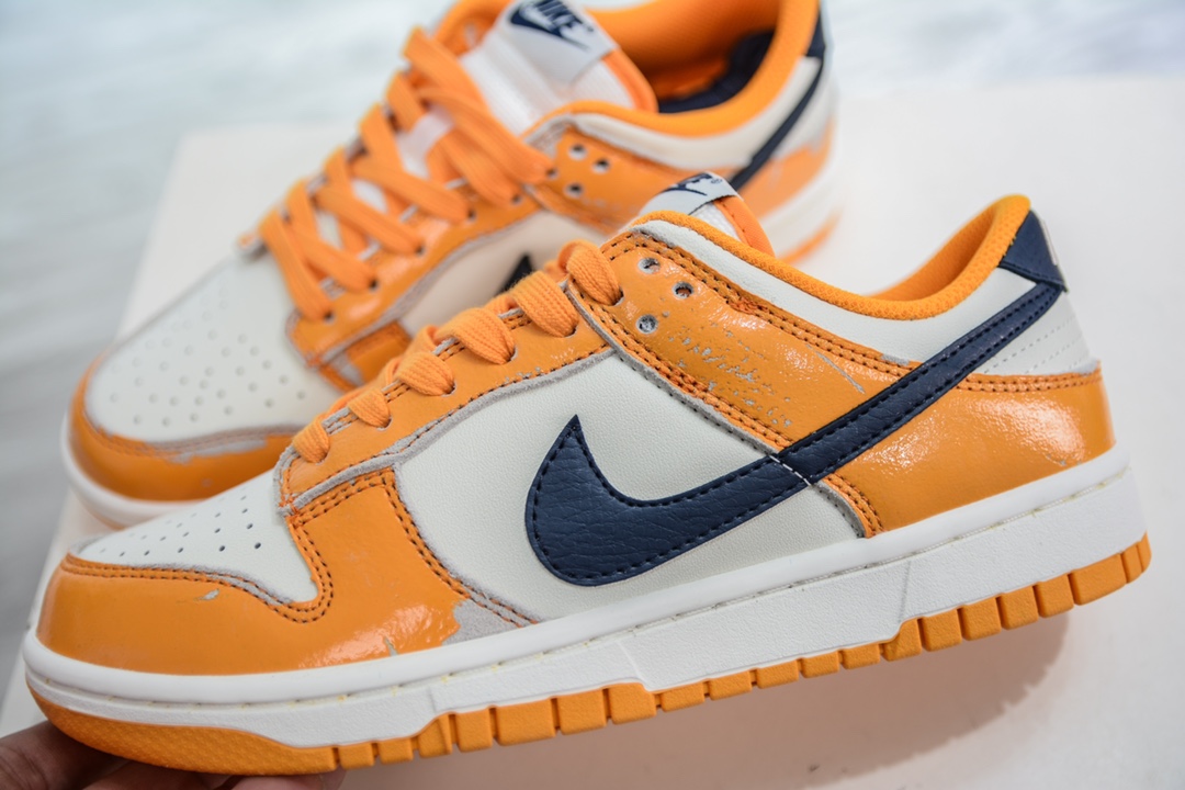 R NK Dunk Low ”Wear and Tear”刷漆橙白做旧 FN3418-100