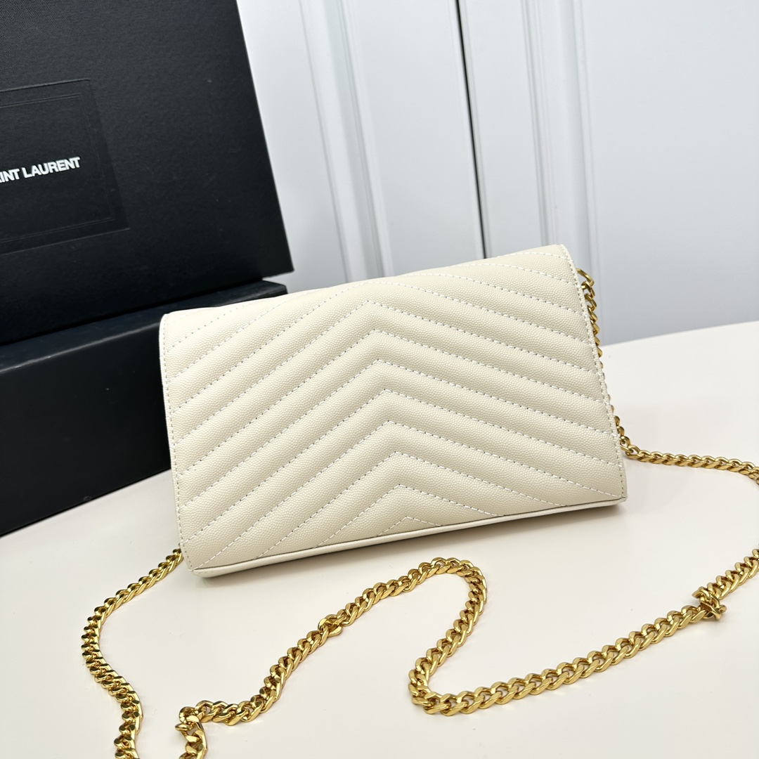 Saint Laurent Envelope Off White 22x15x6cm crossbody everyday