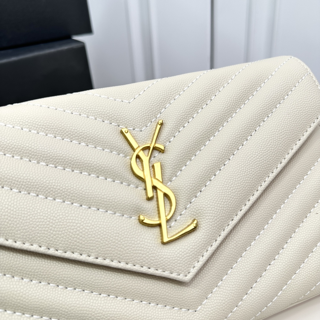 Saint Laurent Envelope Off White 22x15x6cm crossbody everyday