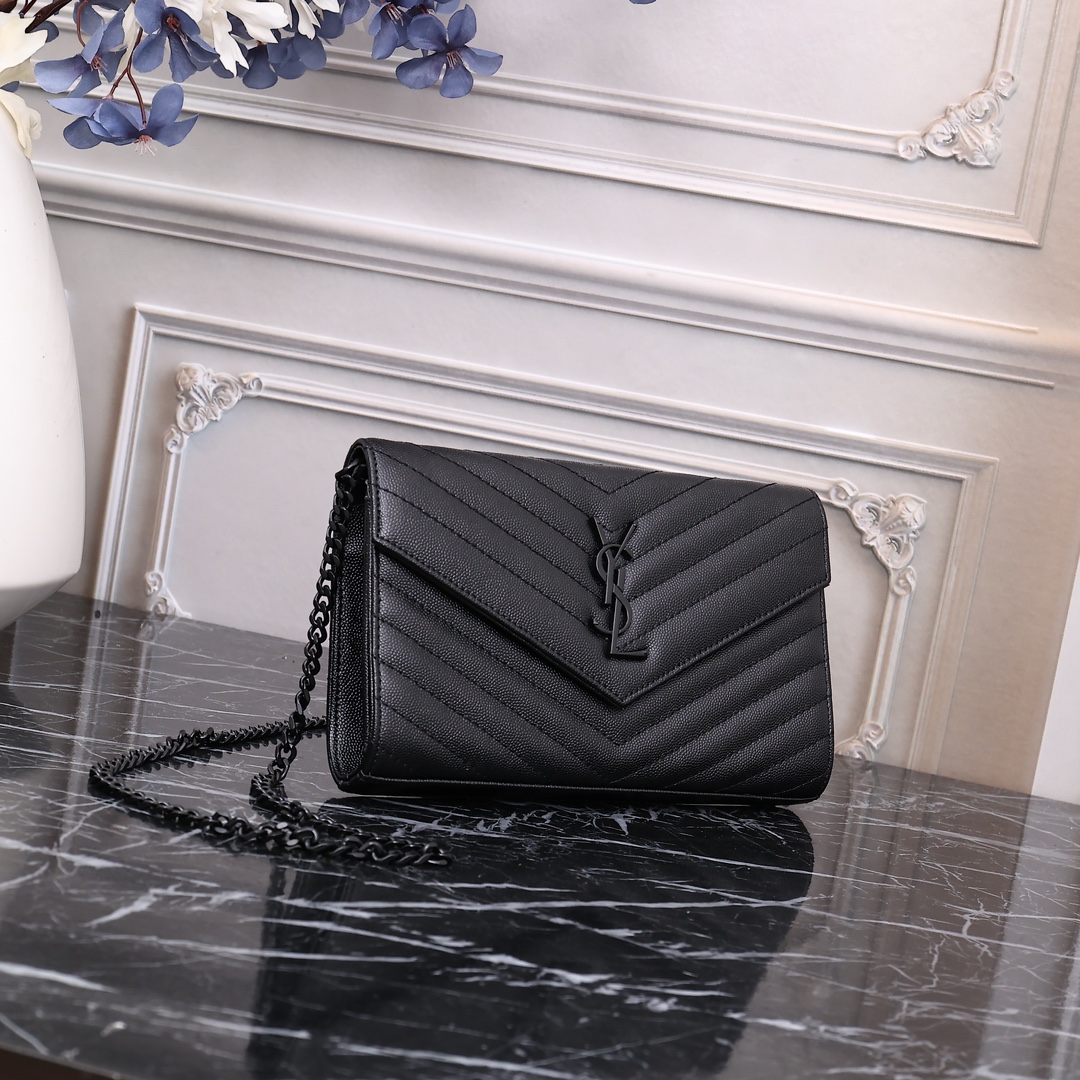 YSL LouLou Black 22x15x6cm crossbody 22x15cm shoulder