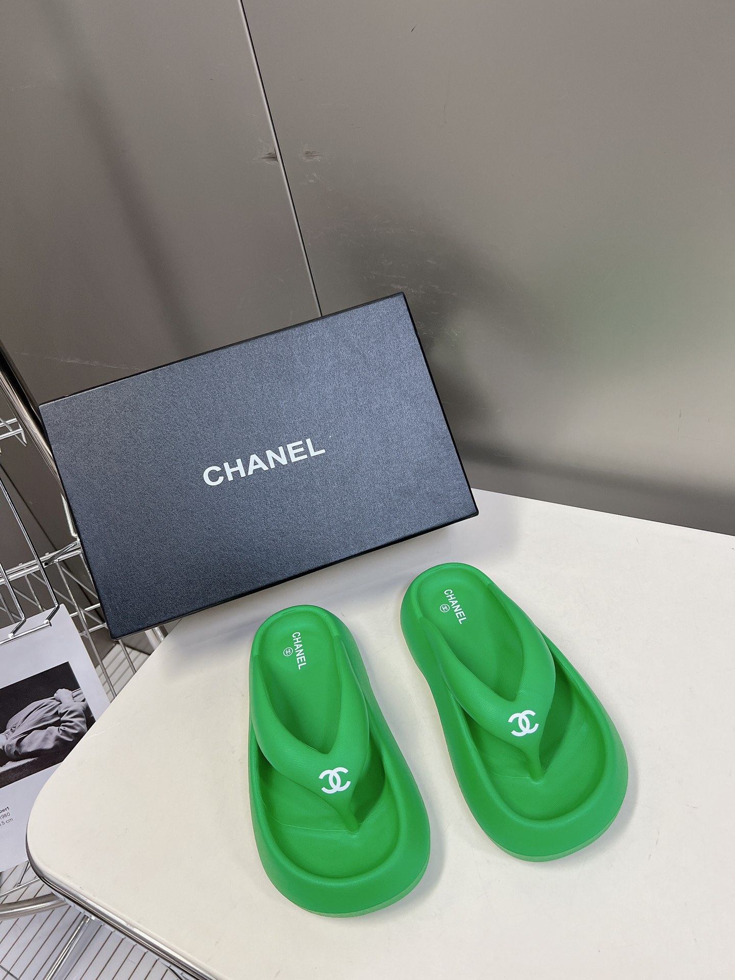 Chanel Shoes Flip Flops Slippers Black Spring/Summer Collection Fashion