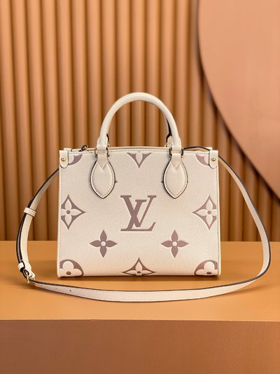 We Curate The Best Louis Vuitton LV Onthego Bags Handbags White All Steel M45653
