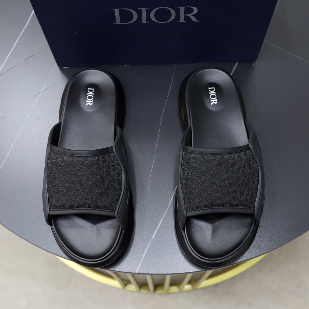 Dior Shoes Sandals Slippers Online Shop
 Beige Black Grey Printing Men Cowhide Rubber Oblique Sweatpants