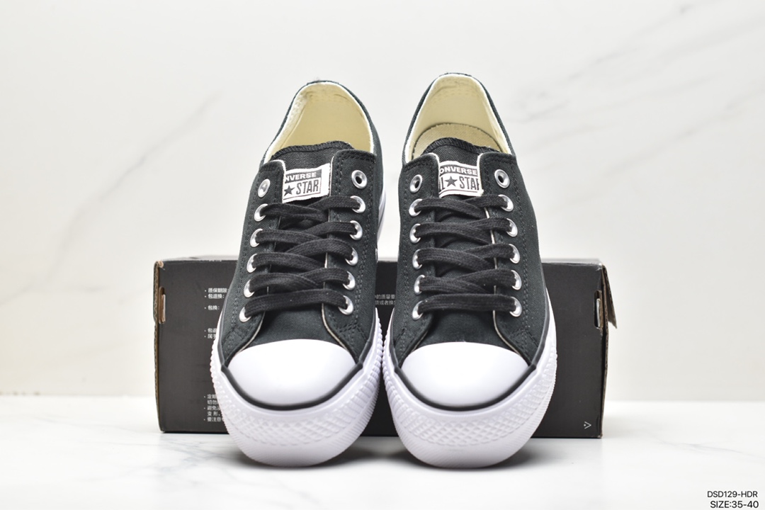 100 匡威CONVERSE All Star Lift时尚厚底高帮帆布鞋女鞋 560845C 560846C