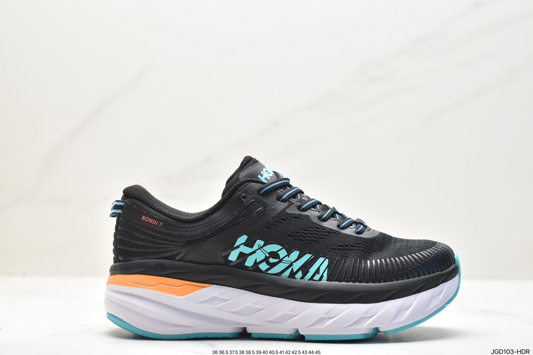 180 HOKA ONE ONE Bondi 7 余文乐同款 机能缓震跑鞋 1110518/BBLC #