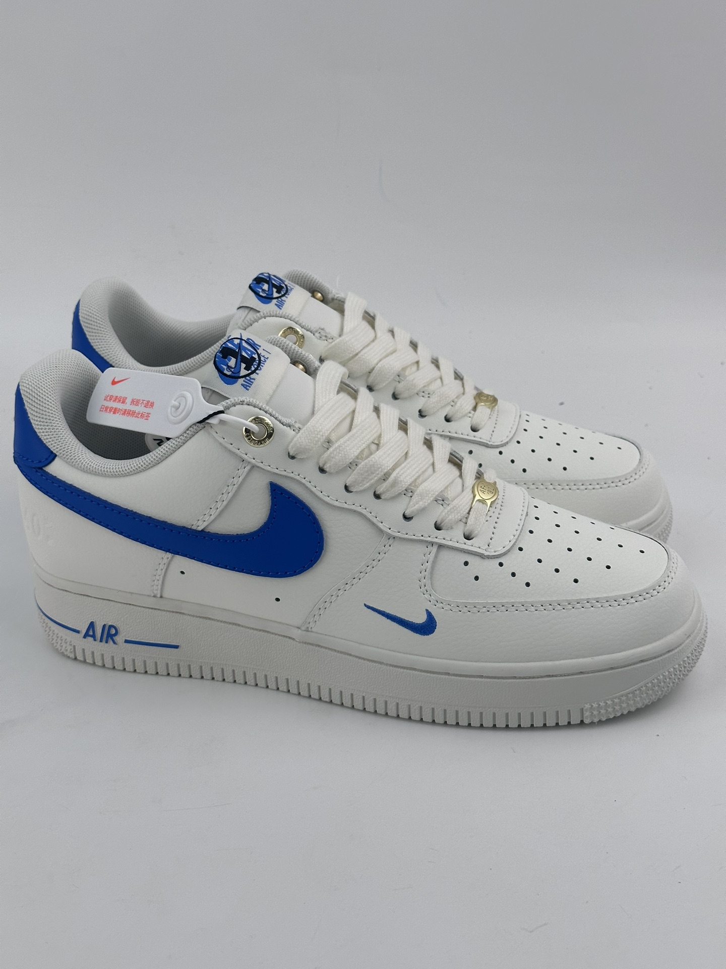 220 Nike Air Force 1 Low 07 40周年米白蓝小钩 DQ7658-103