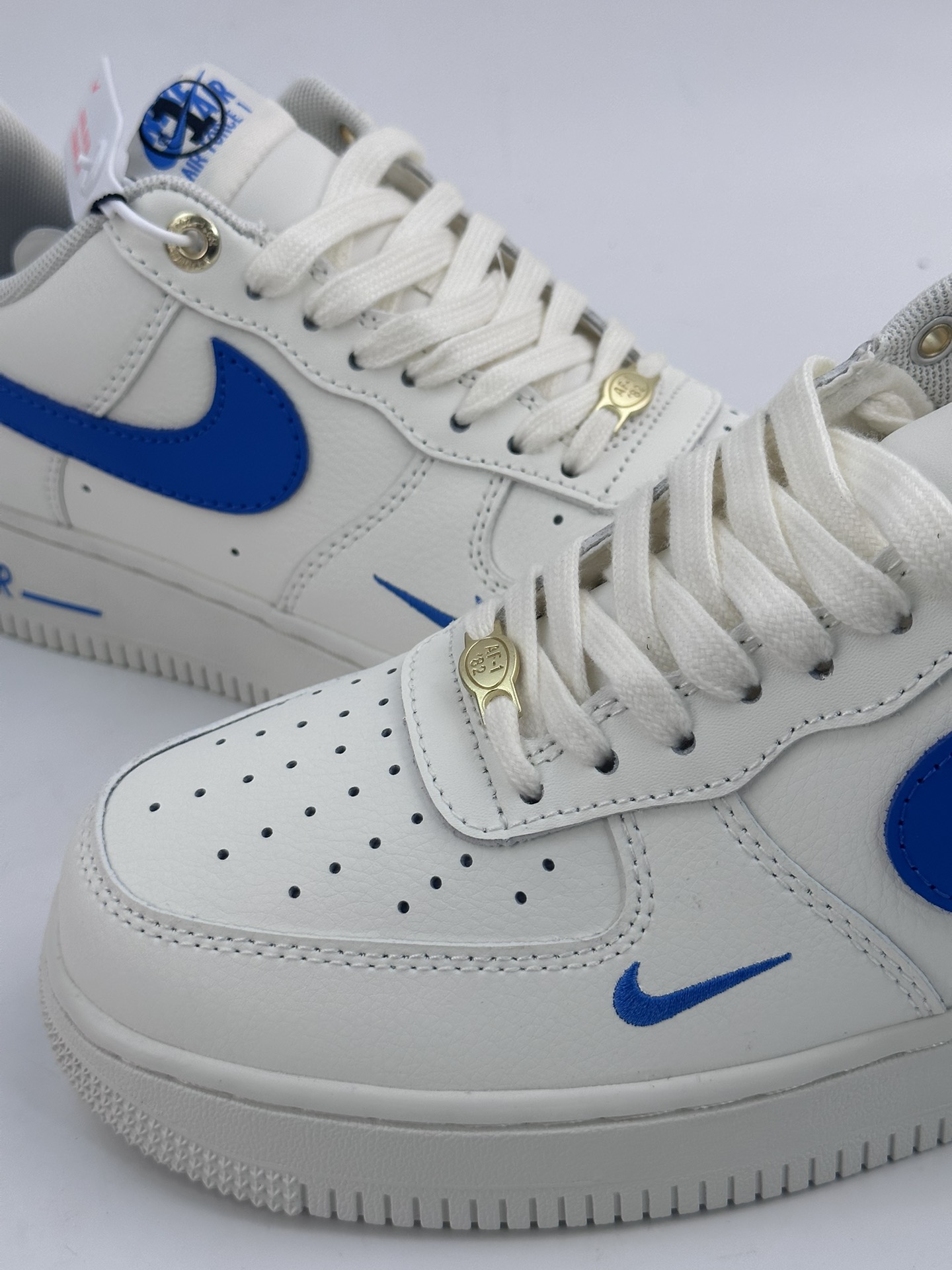 220 Nike Air Force 1 Low 07 40周年米白蓝小钩 DQ7658-103