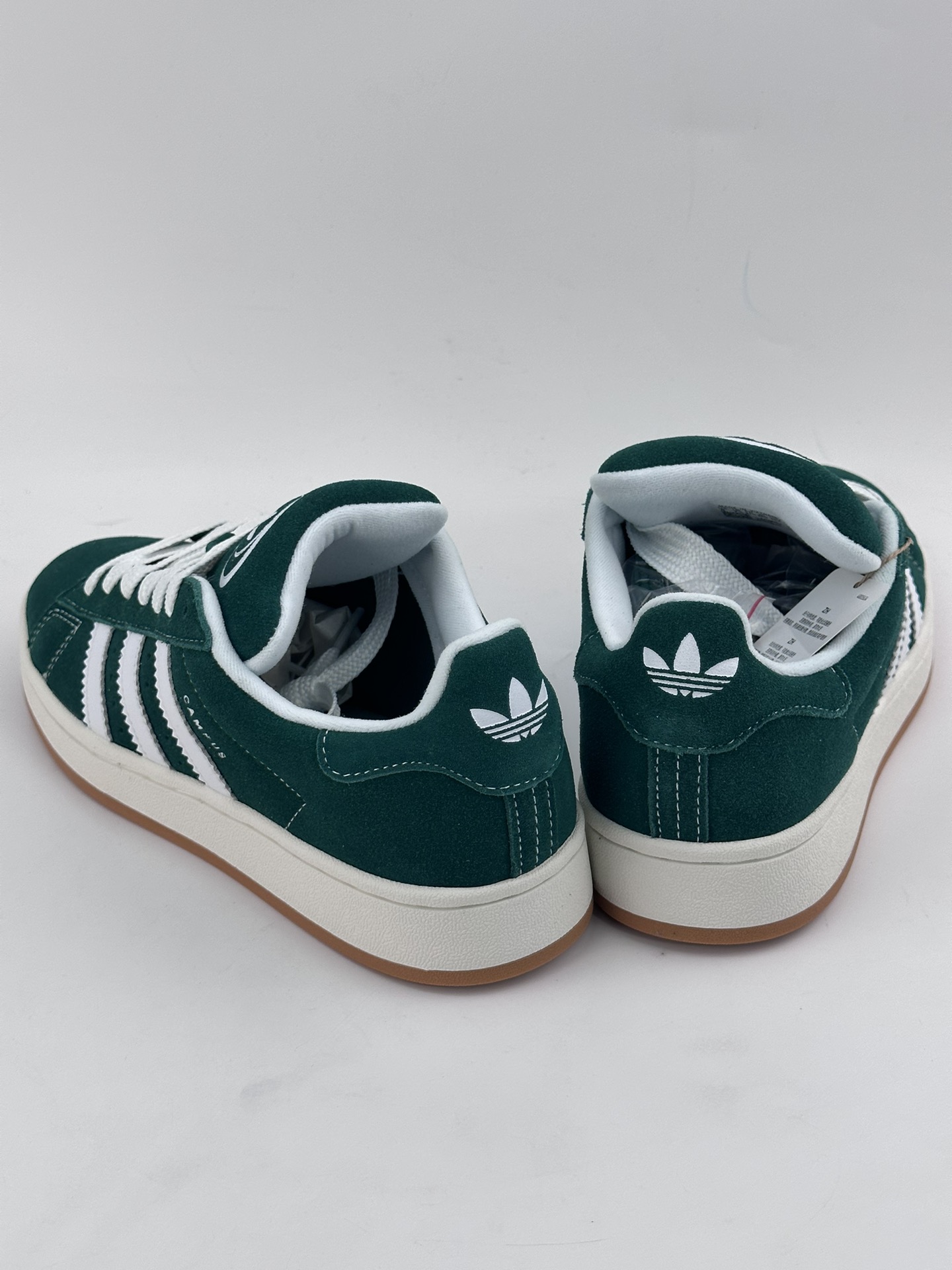 AD Campus 00s suede green and white retro trend casual bread shoes H03472