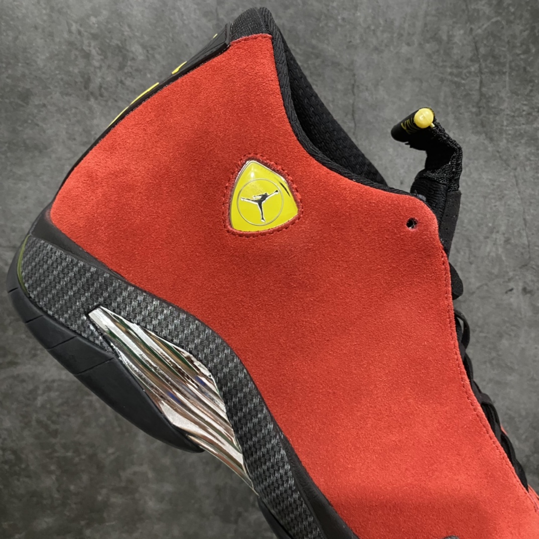 God Edition Air Jordan AJ14 Ferrari Black and Red 654459-670