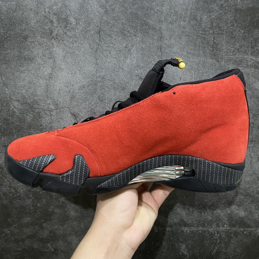 God Edition Air Jordan AJ14 Ferrari Black and Red 654459-670