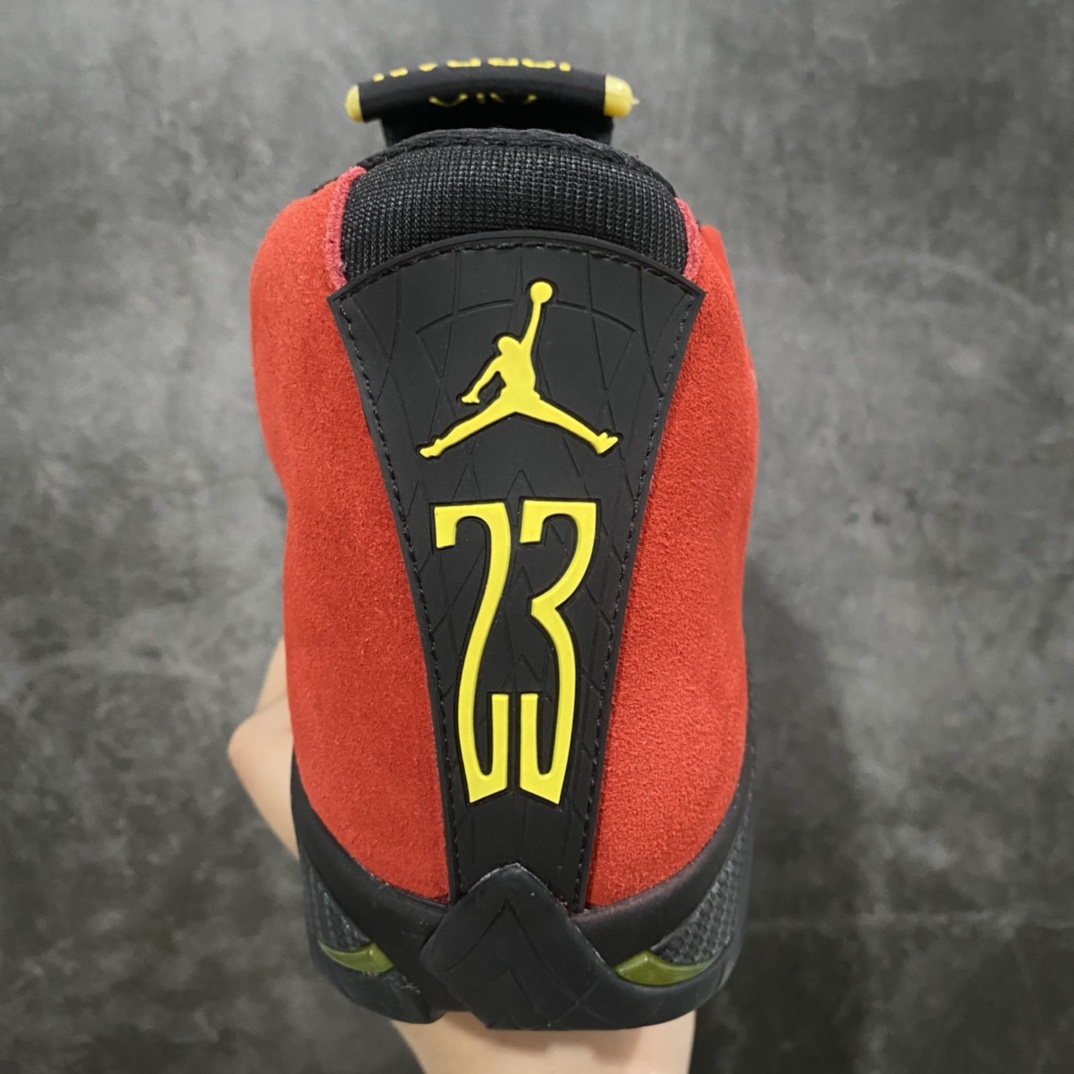 God Edition Air Jordan AJ14 Ferrari Black and Red 654459-670