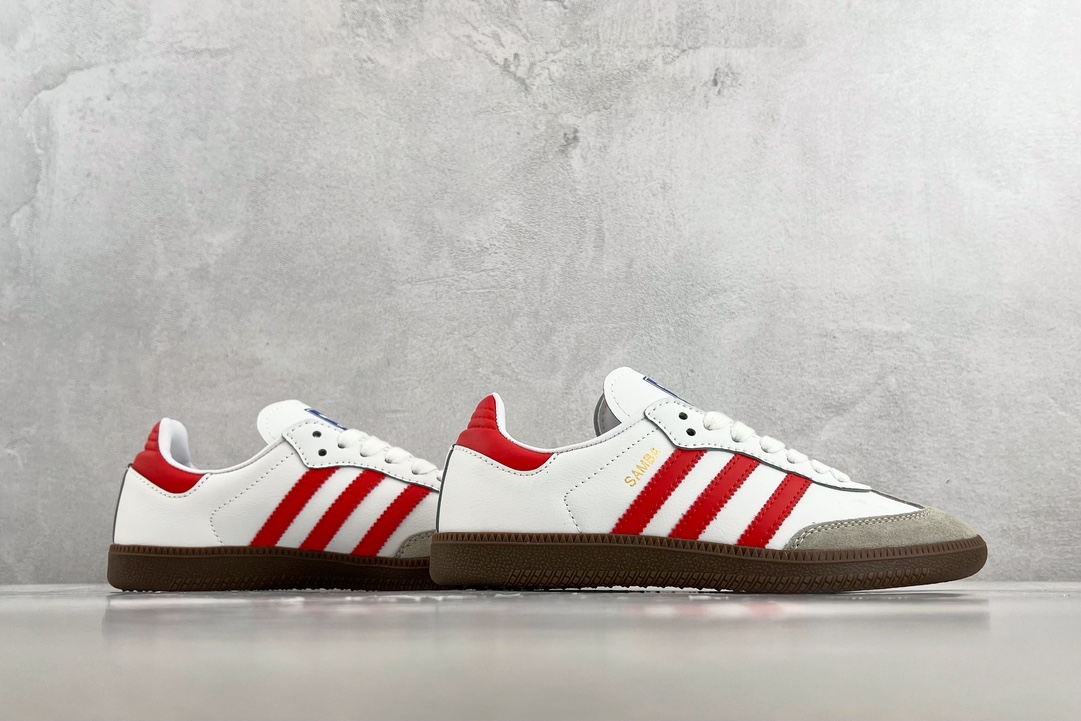 150 adidas originals Samba 白红灰 IG1025