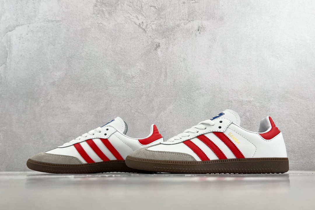 150 adidas originals Samba 白红灰 IG1025