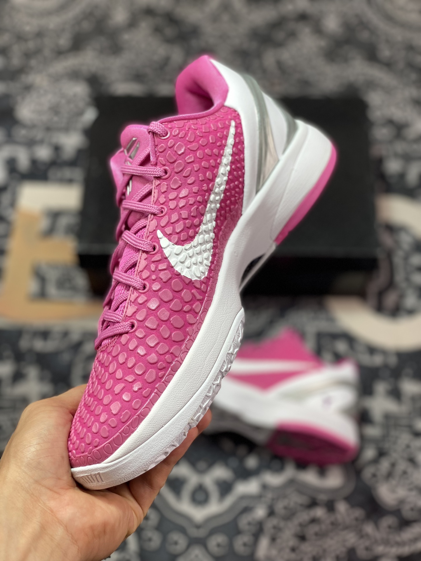 Nike Kobe 6 Kay Yow Think Pink Pure Original Production Line Kobe Six Generation Breast Cancer