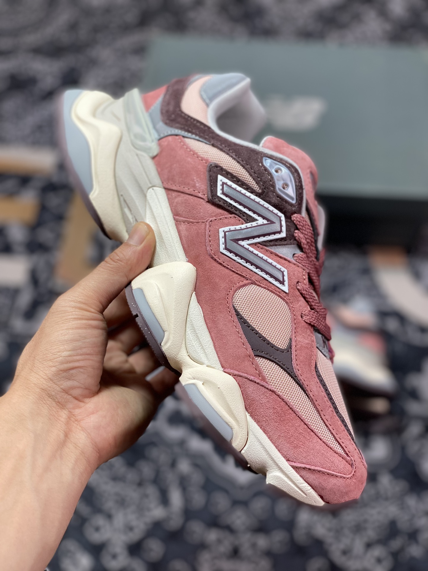 New Balance 9060 ”Cherry Blossom Mineral Red” series running shoes ”Cherry Blossom Mineral Red” U9060TRU