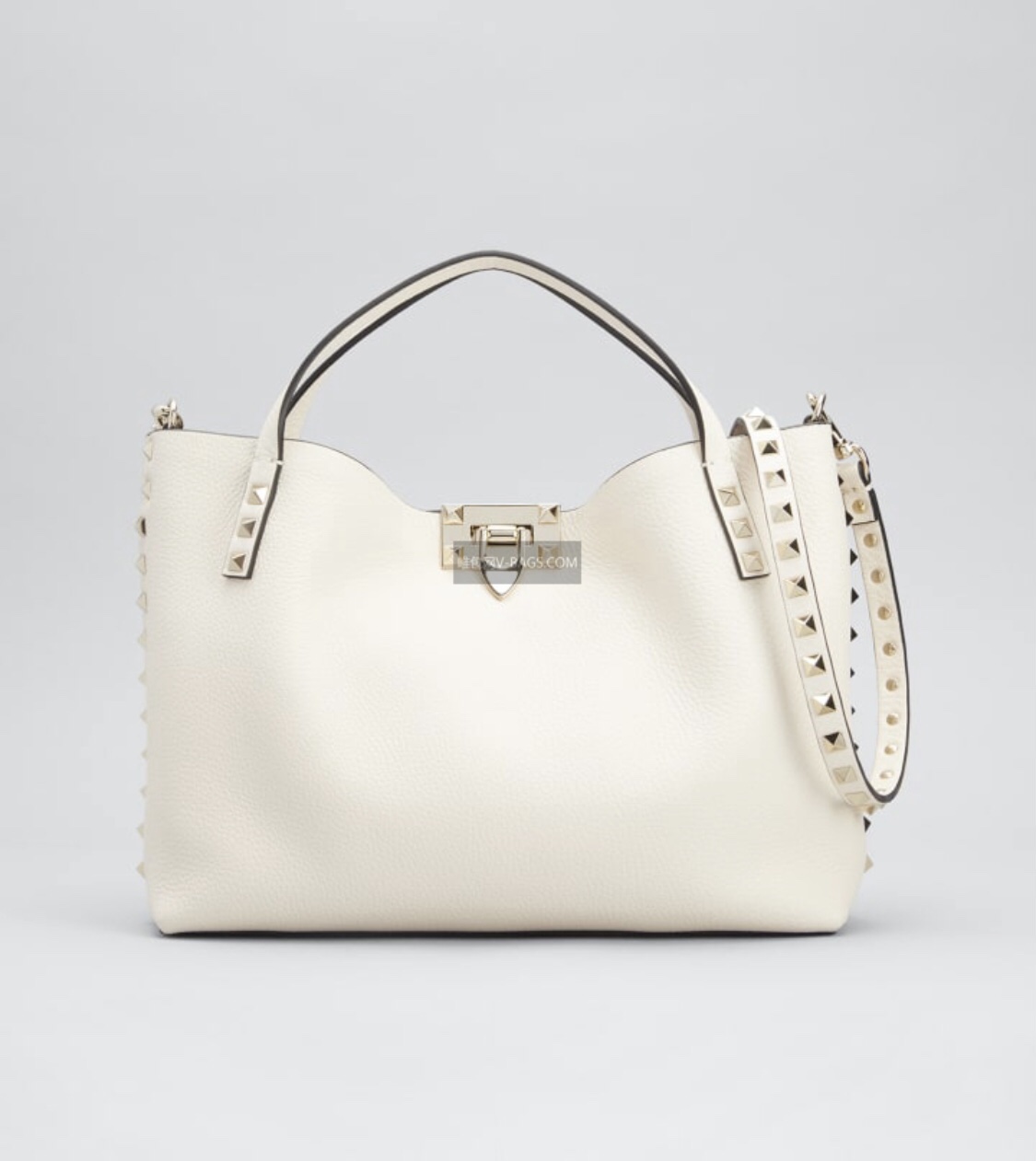 Valentino Garavani calfskin tote bag with signature Rockstud embellishment