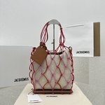 AAA Replica
 Jacquemus Bags Handbags Pink Red Weave Beach C168888