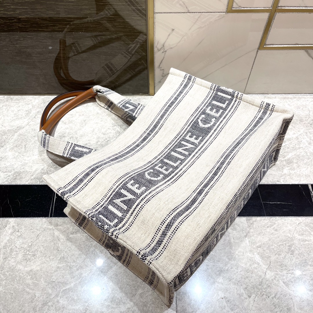 Summer welfare feedback688CELINE 23s|Spring and summer new fabric cowhide patchwork Tote Cacbs