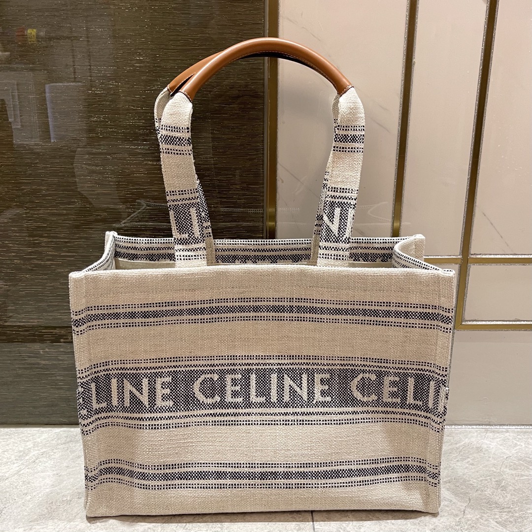 Summer welfare feedback688CELINE 23s|Spring and summer new fabric cowhide patchwork Tote Cacbs