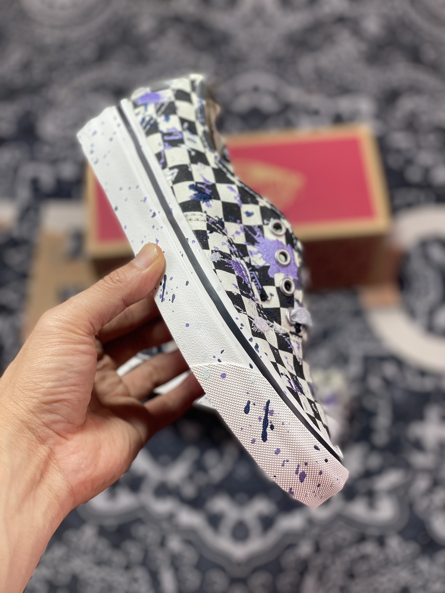 150 Vans Authentic 刺绣泼墨 范斯官方 安纳海姆系列 VN0A5KX48FI