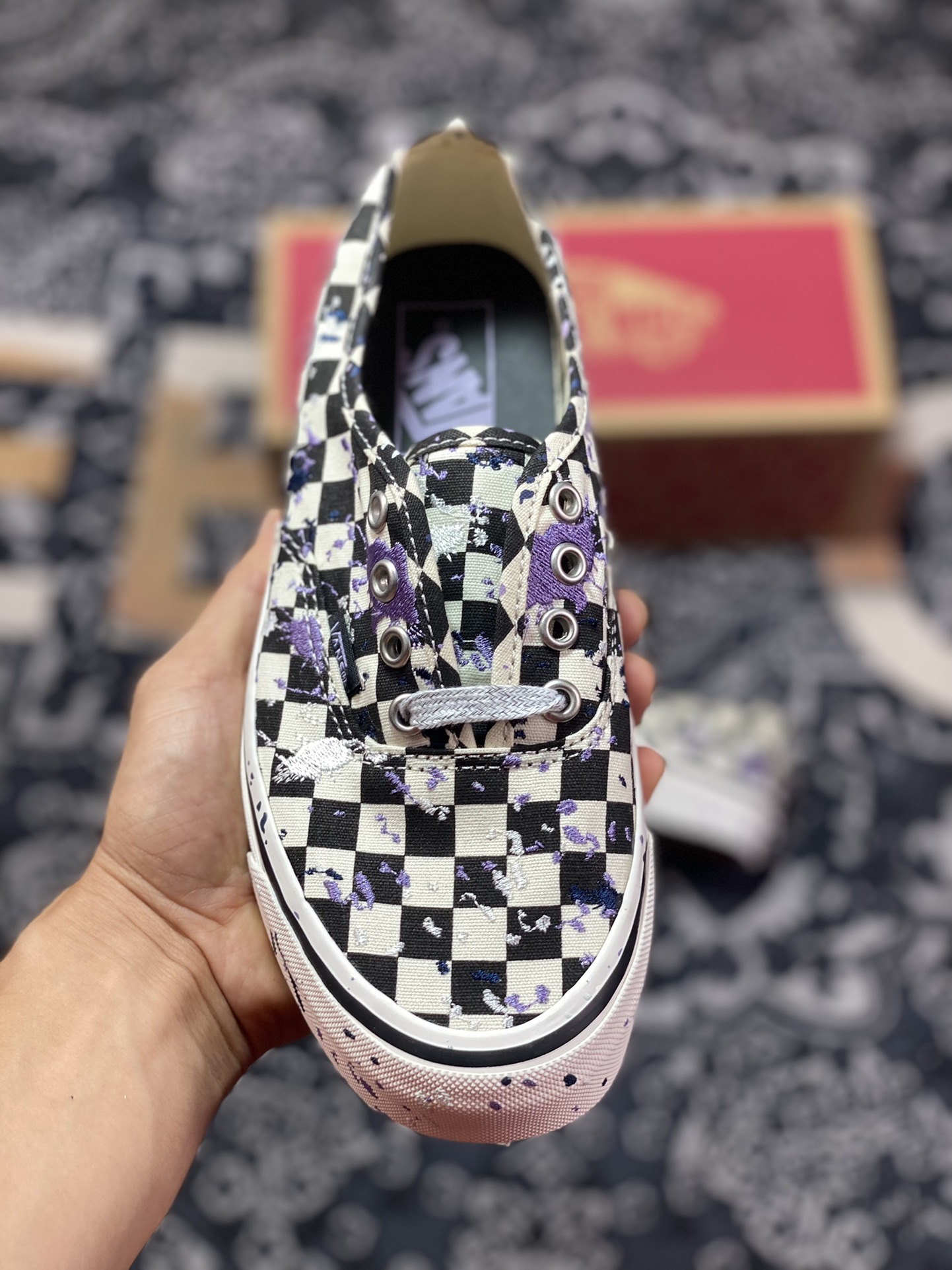 150 Vans Authentic 刺绣泼墨 范斯官方 安纳海姆系列 VN0A5KX48FI