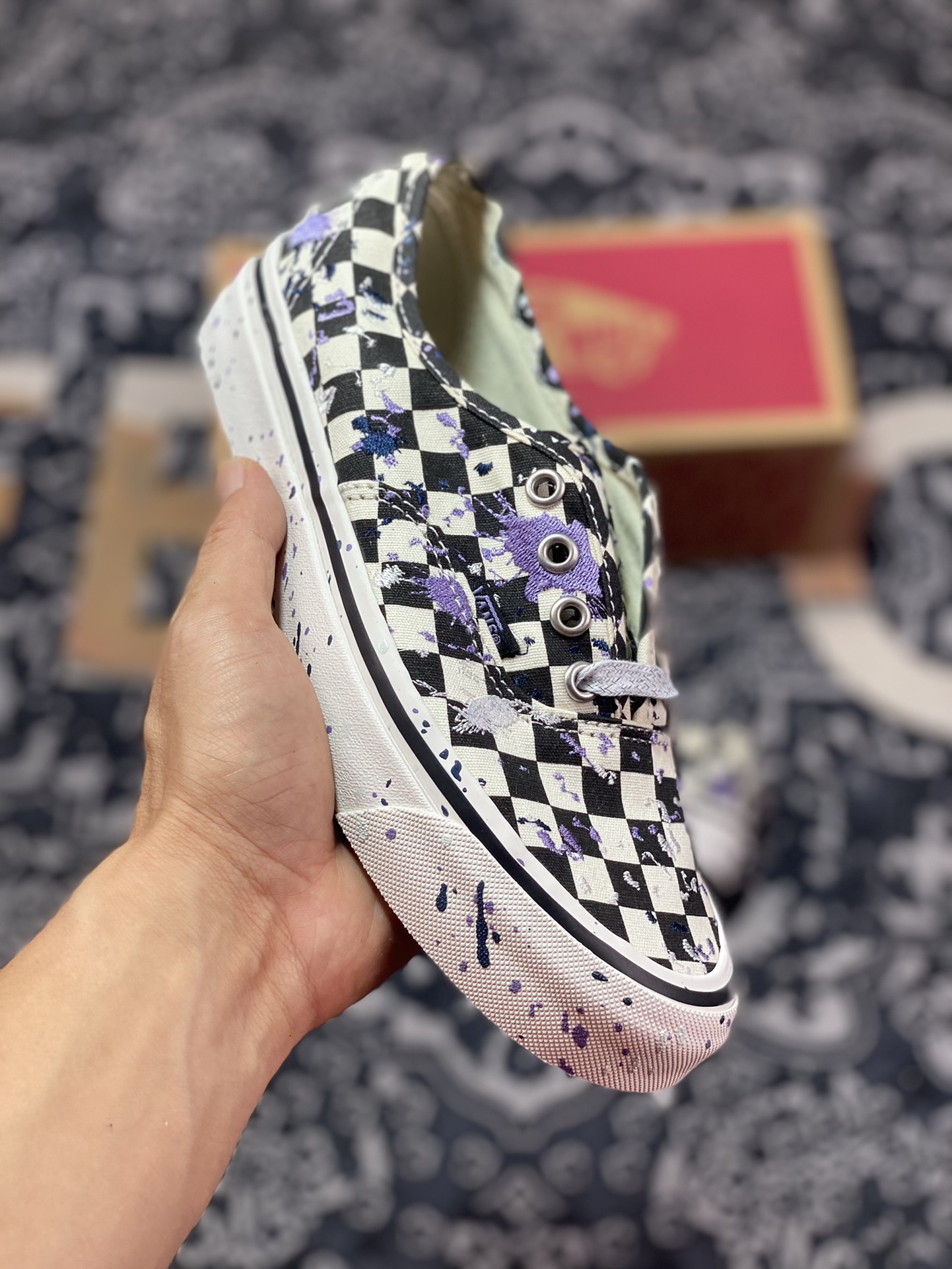 150 Vans Authentic 刺绣泼墨 范斯官方 安纳海姆系列 VN0A5KX48FI