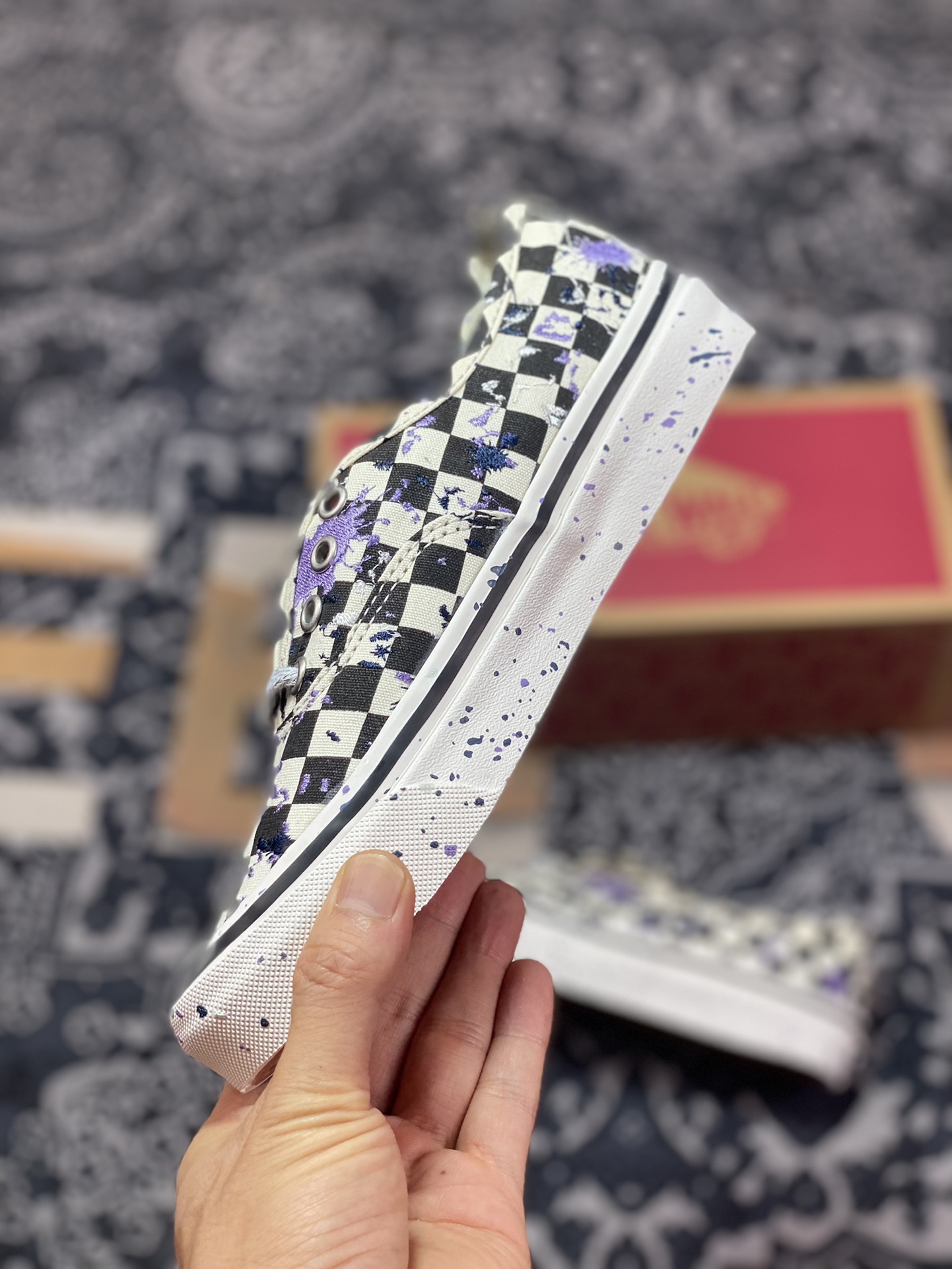 150 Vans Authentic 刺绣泼墨 范斯官方 安纳海姆系列 VN0A5KX48FI