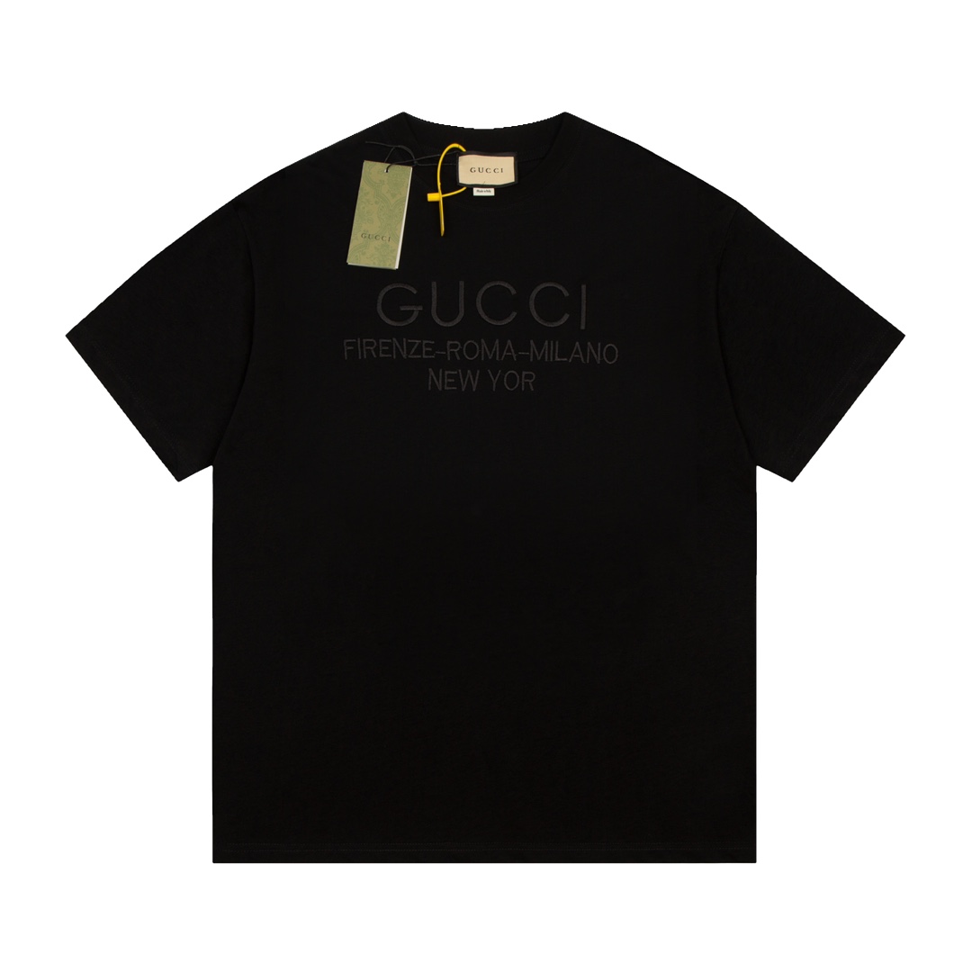 Gucci 古驰 23ss 胸前logo刺绣短袖