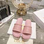 Dior Shoes Slippers Lambskin Rubber Sheepskin Summer Collection