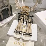 Dior Buy Shoes Sandals Genuine Leather Sheepskin Silk Spring/Summer Collection