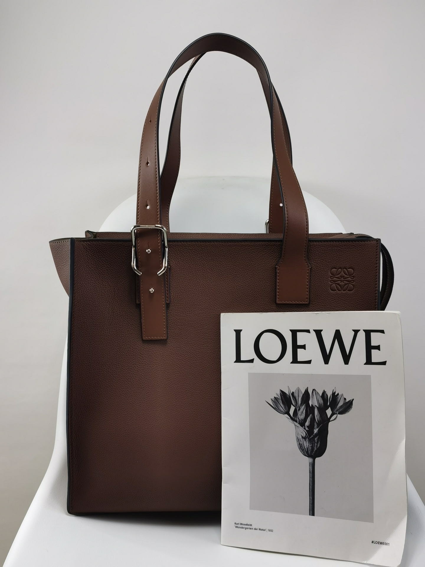 Loewe Handbags Tote Bags Brown Genuine Leather
