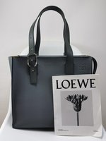 Loewe Handbags Tote Bags Grey Genuine Leather