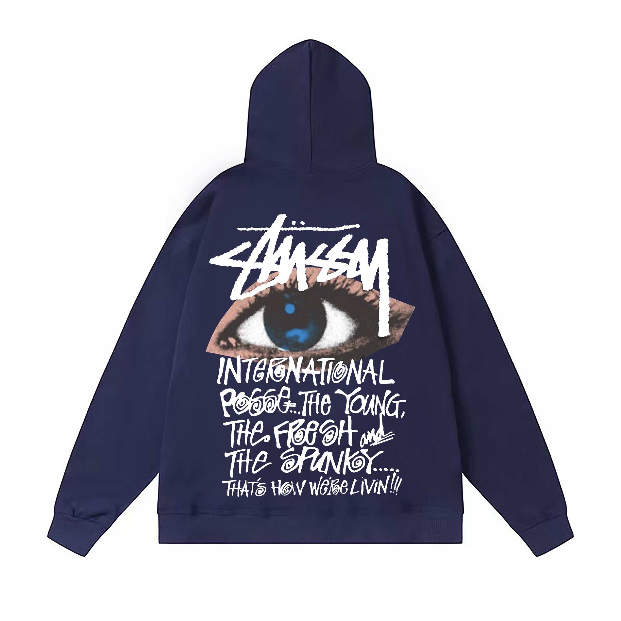 Stussy SS23 Fur Hoodie with Large Shoulder Layout in Various Colors and Sizes - 图片 5