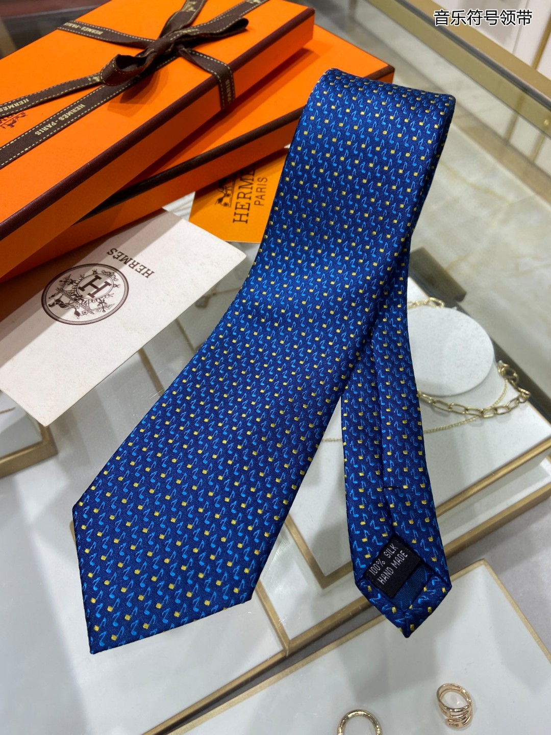 男士新款领带系列音乐符号领带稀有H家
