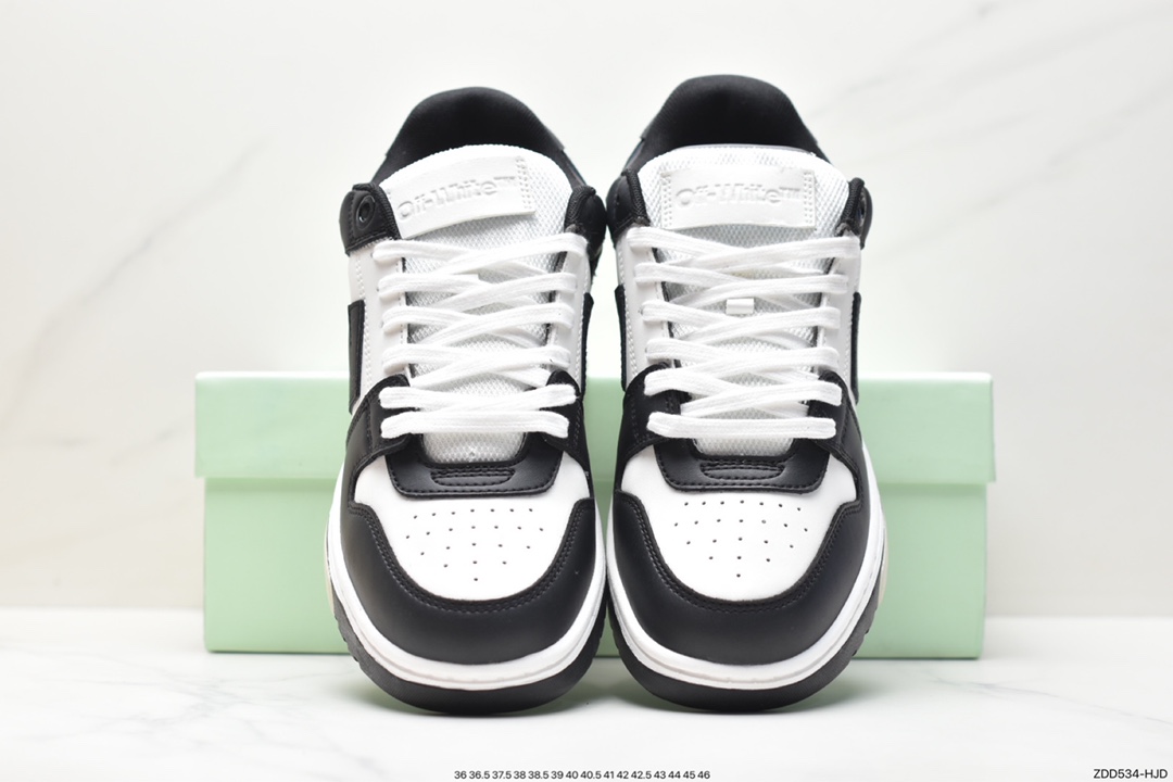 230 Off-White c/o Virgil Abloh Out Of Office Low-top Leather OW联名