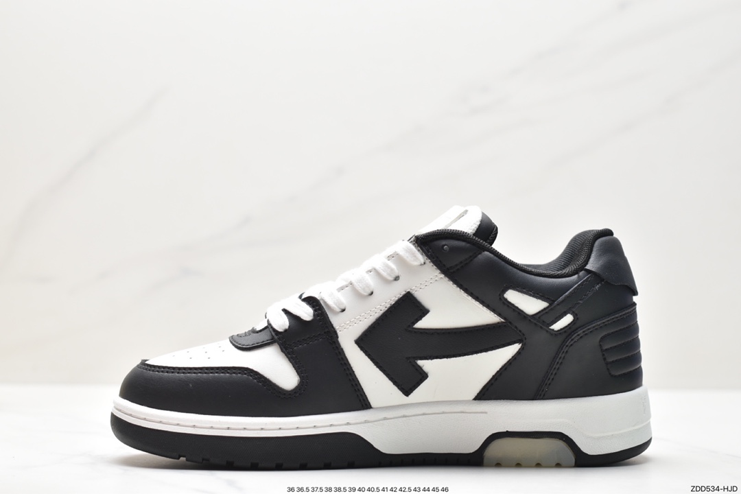 230 Off-White c/o Virgil Abloh Out Of Office Low-top Leather OW联名