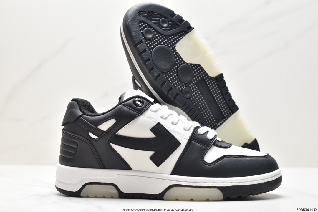 230 Off-White c/o Virgil Abloh Out Of Office Low-top Leather OW联名