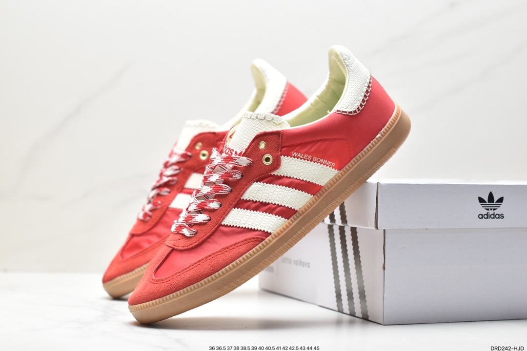 Adidas Originals Samba Vegan OG ”SPD” Samba Dance Shoes ”Silver Mist Princess Lace Caramel Sole” CQ2218