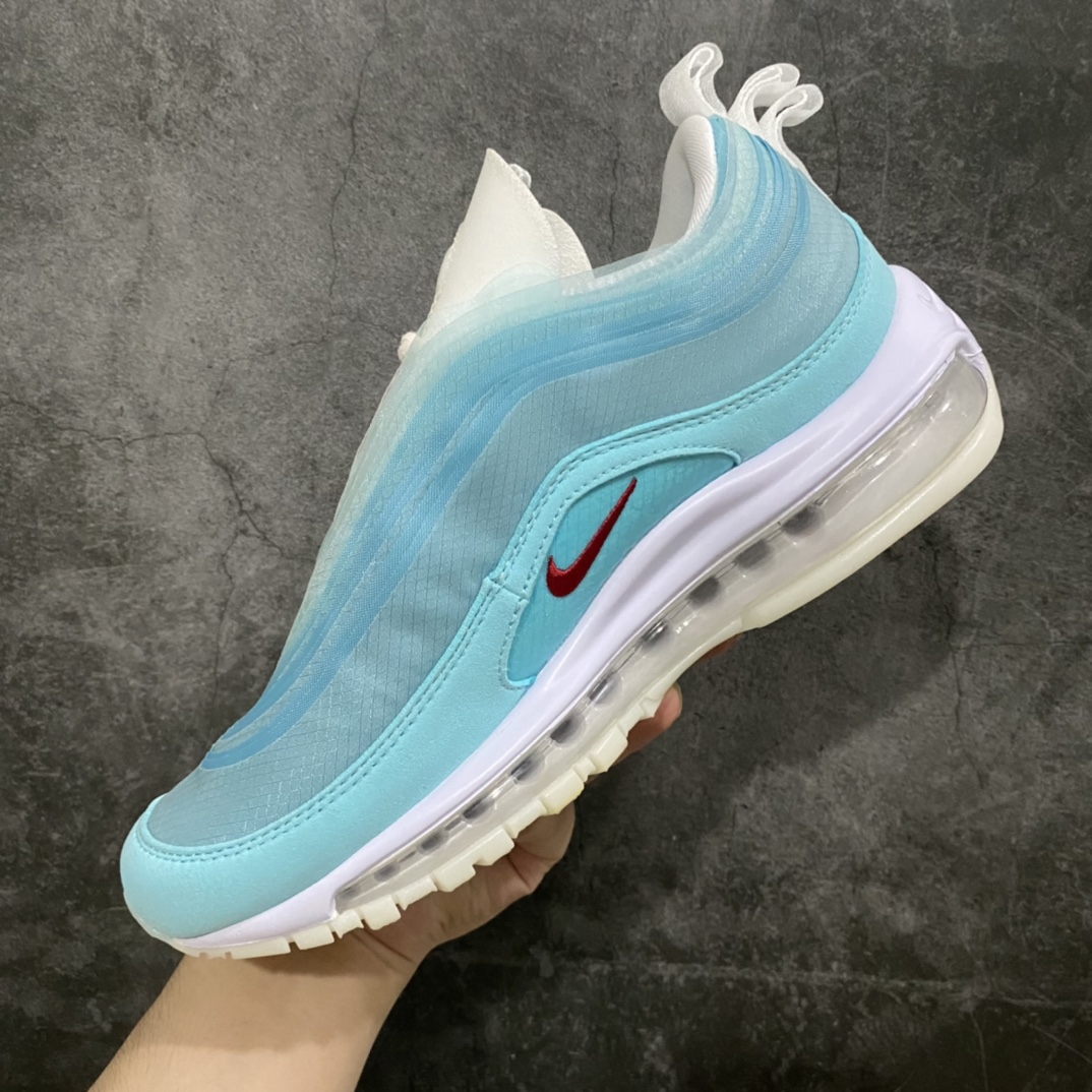 图片[3]-【纯原版】Nik Air Max97 上海限定 万花筒 薄荷云层 CI1508-400n老鞋新出 正确版本  正确鞋面细节正确白蓝相间纱网 正确渐变鞋垫勾子logo 原厂气垫品质不错 价格合理不贵 值得推荐‼️ Size：36-45全码出货-莆田鞋批发中心