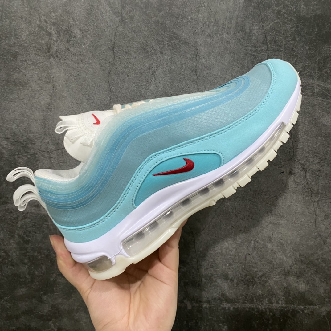 图片[2]-【纯原版】Nik Air Max97 上海限定 万花筒 薄荷云层 CI1508-400n老鞋新出 正确版本  正确鞋面细节正确白蓝相间纱网 正确渐变鞋垫勾子logo 原厂气垫品质不错 价格合理不贵 值得推荐‼️ Size：36-45全码出货-莆田鞋批发中心